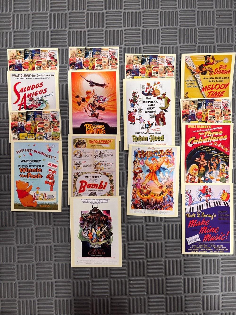 Vintage Disney Movie Poster Art Trading Cards